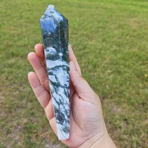 moss Agate wand
